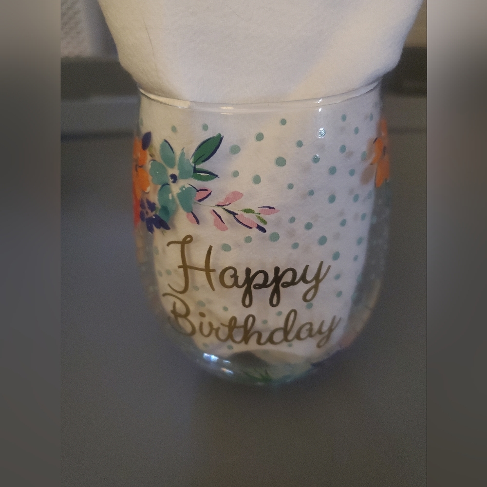 The Pioneer Woman Stemless Wine Glass